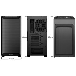 be quiet! Pure Base 501 Airflow - Mid Tower ATX Case, Black, USB-C + 2x USB-A, 2x140mm Fans — Buy in Cyprus with Fast Delivery