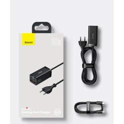 Baseus Charger Desktop - 100W 2C+2U EU Black — Buy in Cyprus with Fast Delivery