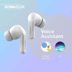 SonicGear EARPUMP - TWS 12 - ANC Sweatproof White Earphones — Buy in Cyprus with Fast Delivery