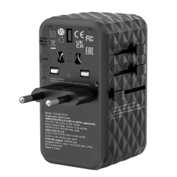 Verbatim Charger Travel Adapter World to World GAN III 100W 2xC 2xA UTA-06 — Buy in Cyprus with Fast Delivery