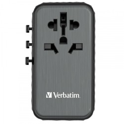 Verbatim Charger Travel Adapter World to World GAN III 100W 2xC 2xA UTA-06 — Buy in Cyprus with Fast Delivery