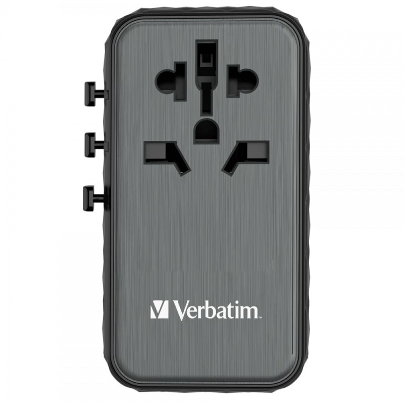 Verbatim Charger Travel Adapter World to World GAN III 100W 2xC 2xA UTA-06 — Buy in Cyprus with Fast Delivery