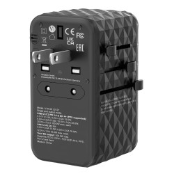 Verbatim Charger Travel Adapter World to World GAN III 100W 2xC 2xA UTA-06 — Buy in Cyprus with Fast Delivery