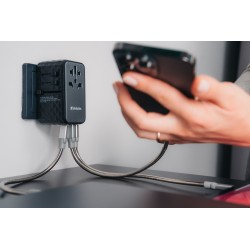 Verbatim Charger Travel Adapter World to World GAN III 100W 2xC 2xA UTA-06 — Buy in Cyprus with Fast Delivery