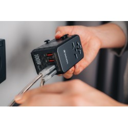 Verbatim Charger Travel Adapter World to World GAN III 100W 2xC 2xA UTA-06 — Buy in Cyprus with Fast Delivery