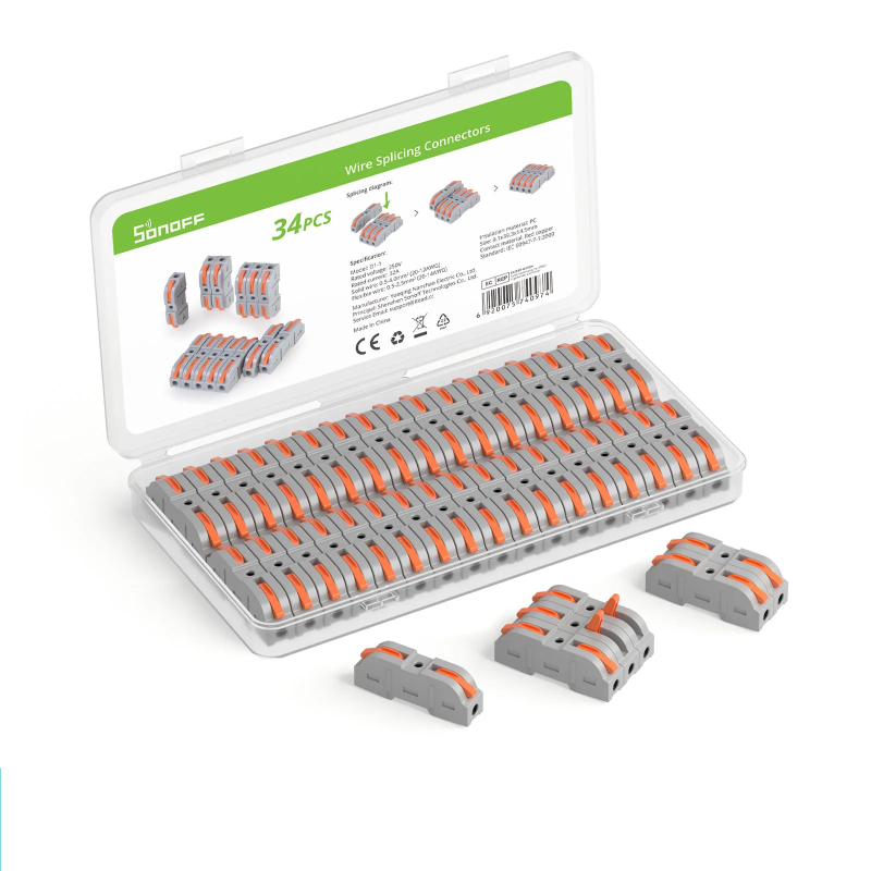 Sonoff Wire Splicing Connectors - D1-1 - 34 pcs — Buy in Cyprus with Fast Delivery