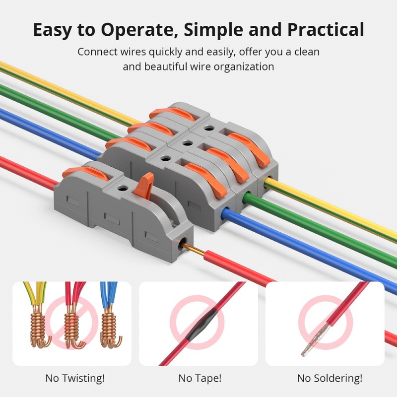 Sonoff Wire Splicing Connectors - D1-1 - 34 pcs — Buy in Cyprus with Fast Delivery