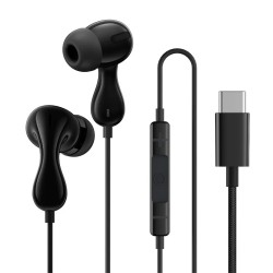 Baseus Headphones - CZ20 - In Ear Wired Type C HiRes Black — Buy in Cyprus with Fast Delivery