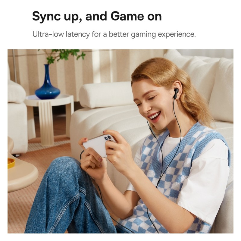 Baseus Headphones - CZ20 - In Ear Wired Type C HiRes Black — Buy in Cyprus with Fast Delivery