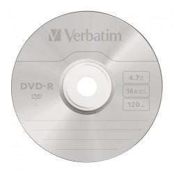 Verbatim DVD-R - 43523 - 4.7GB 16X 10-Pack Spindle Matt Silver — Buy in Cyprus with Fast Delivery