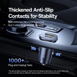 Baseus GoTrip Car Charger - DP1 - 30W U+C Cosmic Black — Buy in Cyprus with Fast Delivery
