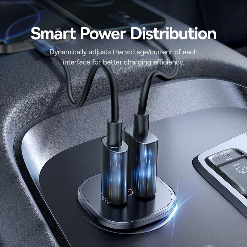 Baseus GoTrip Car Charger - DP1 - 30W U+C Cosmic Black — Buy in Cyprus with Fast Delivery