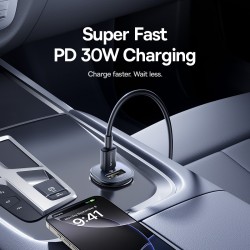 Baseus GoTrip Car Charger - DP1 - 30W U+C Cosmic Black — Buy in Cyprus with Fast Delivery