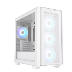 ASUS Gaming Case Micro ATX TG with 4xARGB Fans White - A21 PLUS - Micro ATX, TG, 4xARGB Fans, White