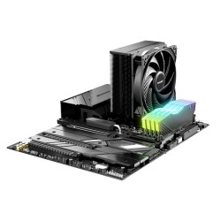 be quiet! Pure Rock 3 BK039 - Black CPU Air Tower Cooler, 120mm PWM Fan, 4x6mm Heatpipes, 190W TDP