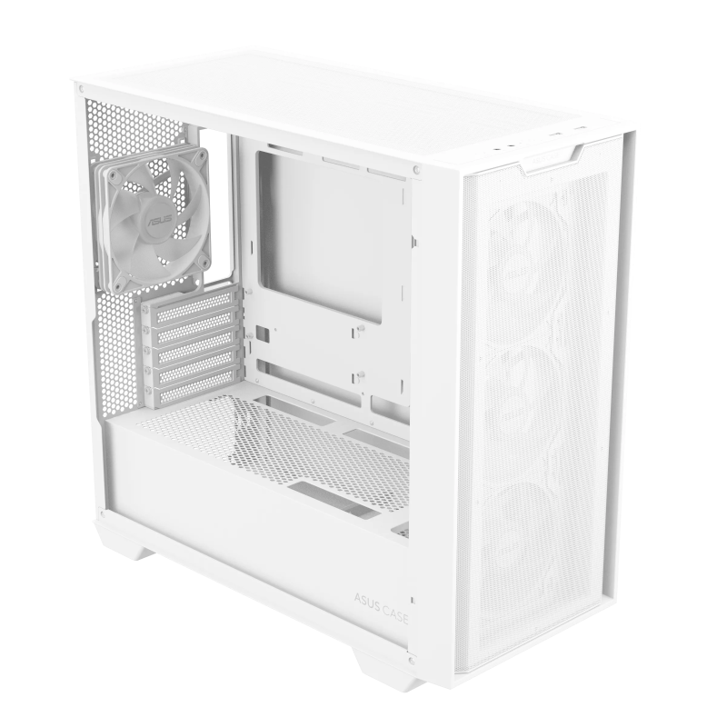 ASUS Gaming Case Micro ATX TG with 4xARGB Fans White - A21 PLUS - Micro ATX, TG, 4xARGB Fans, White