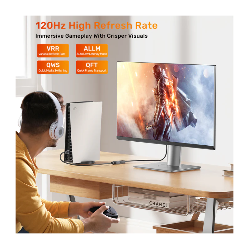 Unitek HDMI Extension - C11091A - 2.1, Male to Female, 1.5m, 8K60Hz — Buy in Cyprus with Fast Delivery