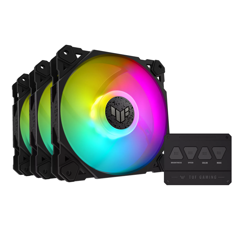 ASUS Gaming Fan ARGB Triple Kit with Controller - TF120 - Black — Buy in Cyprus with Fast Delivery