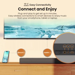 Hisense Soundbar - HS3100 - 3.1 CH 480W BT USB Optical — Buy in Cyprus with Fast Delivery