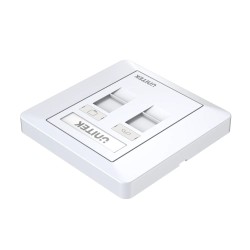 Unitek Network Wall Plate - T013A - Dual Port — Buy in Cyprus with Fast Delivery