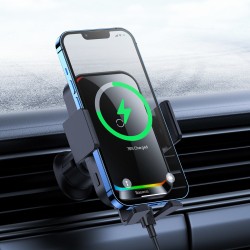 Baseus HALO Wireless AirVent Holder - 15W Car Charger — Buy in Cyprus with Fast Delivery