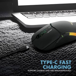 Armaggeddon Gaming Mouse - MIRAGE-VI - Wired+2.4G+BT Recharge 600mAh Black — Buy in Cyprus with Fast Delivery