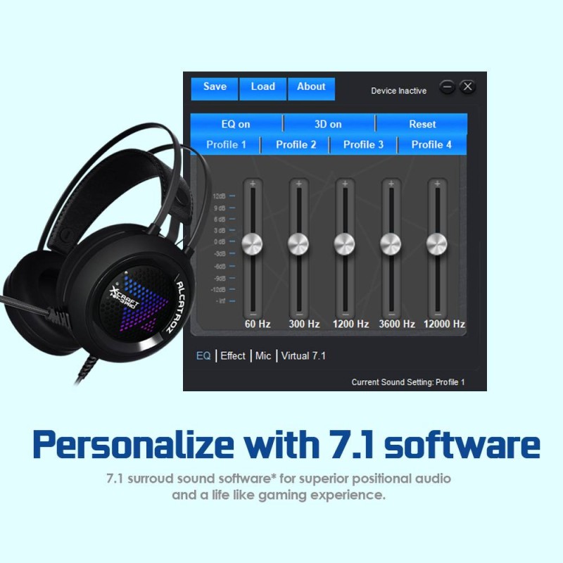 Alcatroz X-Craft - HP-3 PRO - USB Audio 7.1 Gaming Headset — Buy in Cyprus with Fast Delivery