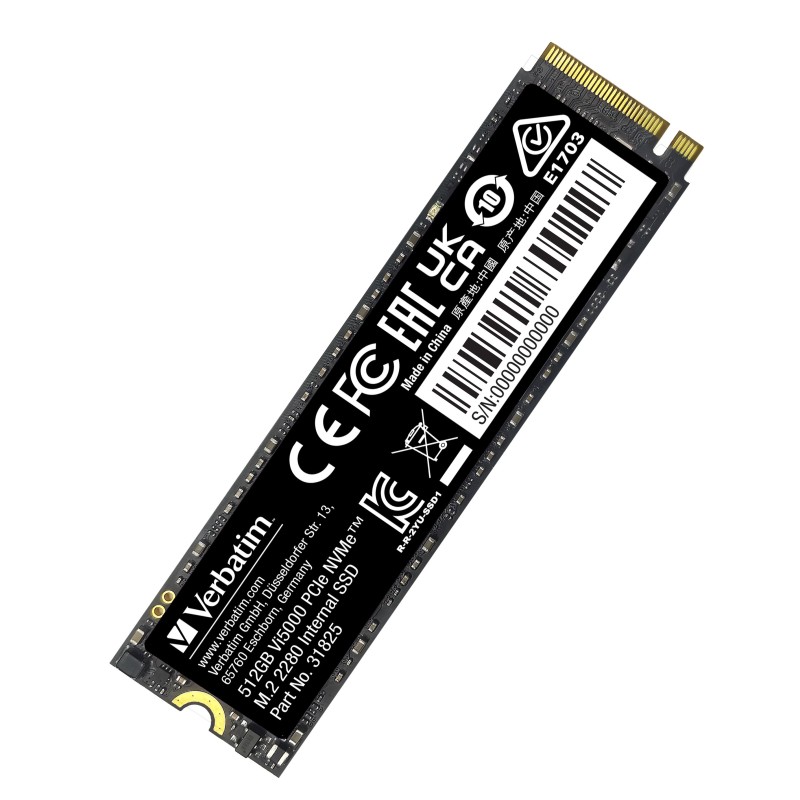 Verbatim Vi5000 512GB M.2 NVMe SSD - PCIe 4.0 x4 5000 MB/s - 49351 (Boxed) — Buy in Cyprus with Fast Delivery