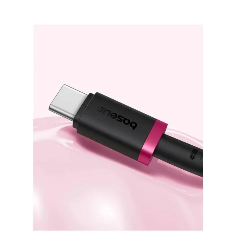 Baseus Cable USB-C to USB-A Dura Series Braided 1.0m Black+Red - USB-C to USB-A, Dura Series, Braided, 1.0m, Black+Red