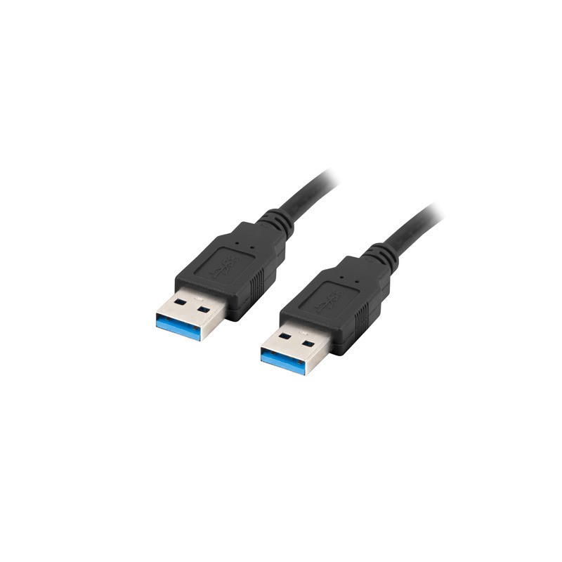 Lanberg USB Type-A 3.0 Male to Male Cable - 1.0m Black — Buy in Cyprus with Fast Delivery