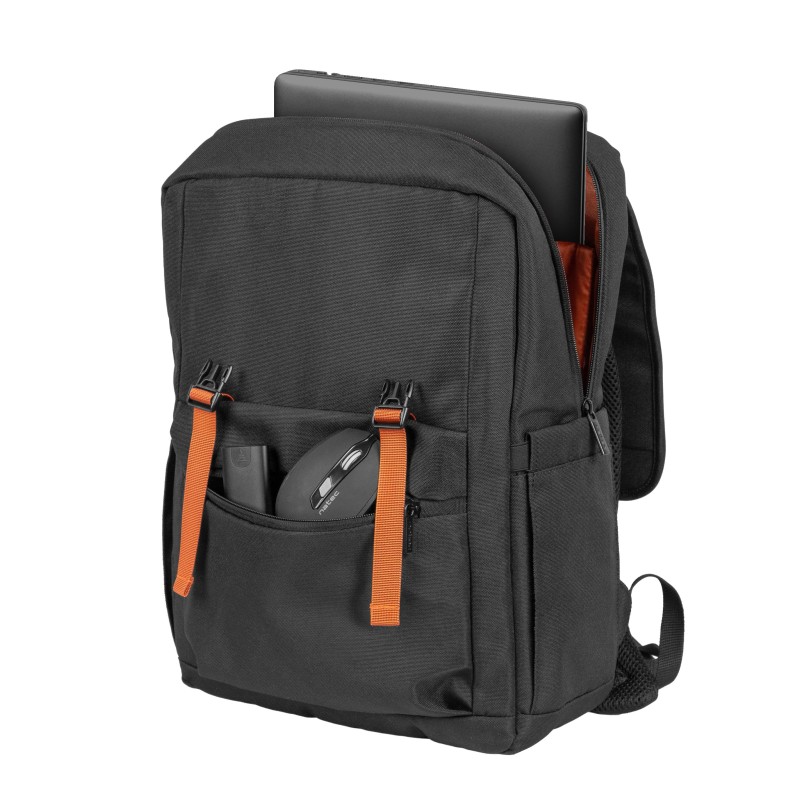 Natec Laptop Backpack - NIALA - 15.6'' 18L Black Orange — Buy in Cyprus with Fast Delivery