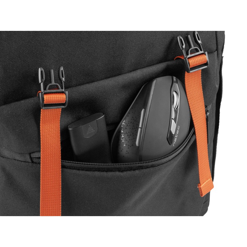 Natec Laptop Backpack - NIALA - 15.6'' 18L Black Orange — Buy in Cyprus with Fast Delivery