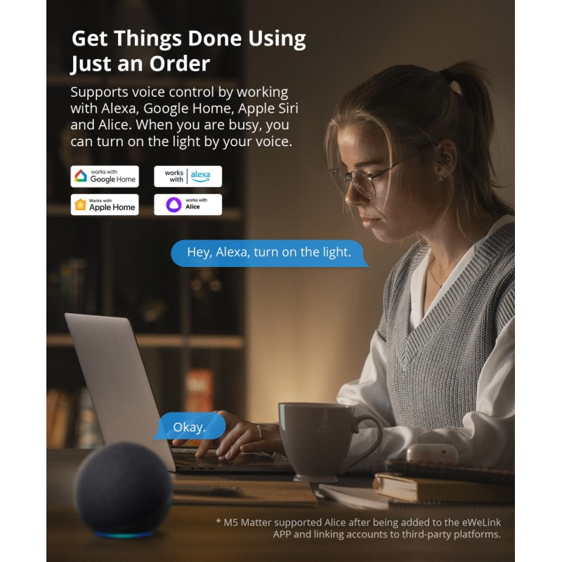 Sonoff Matter WiFi Smart Wall Mechanical Switch - M5 - 3-Button White — Buy in Cyprus with Fast Delivery