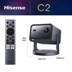 Hisense 4K Laser Portable Mini Projector - C2 - 4K Laser Portable Mini Projector — Buy in Cyprus with Fast Delivery