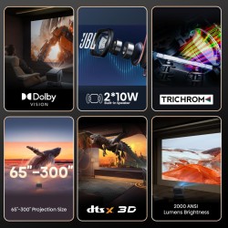 Hisense 4K Laser Portable Mini Projector - C2 - 4K Laser Portable Mini Projector — Buy in Cyprus with Fast Delivery