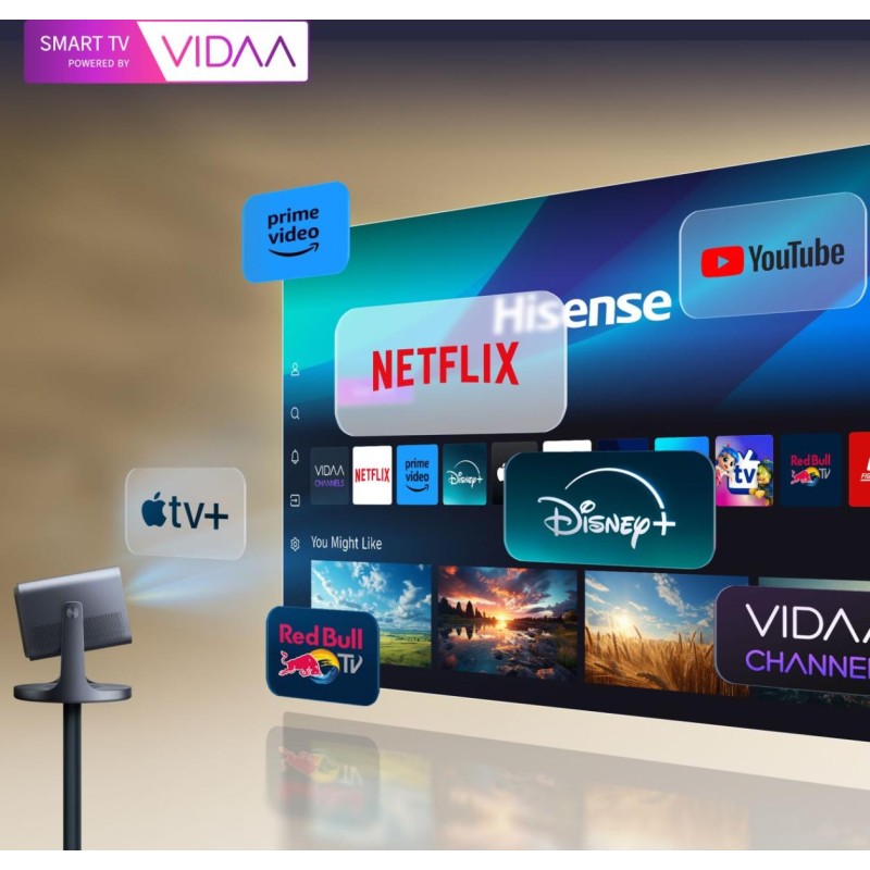 Hisense 4K Laser Portable Mini Projector - C2 - 4K Laser Portable Mini Projector — Buy in Cyprus with Fast Delivery