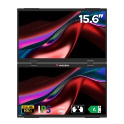 Verbatim Monitor Portable 2 x 15.6'' Full-HD Monitors - Portable, 2 x 15.6'', Full-HD — Buy in Cyprus with Fast Delivery