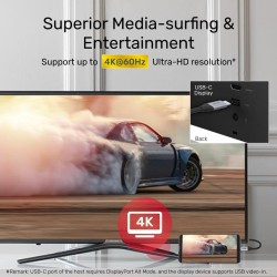 Unitek USB-C Cable - C14082ABK - PD100W 4K60Hz 1.0m — Buy in Cyprus with Fast Delivery