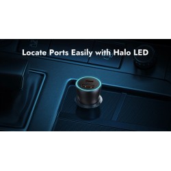 Baseus Golden Contactor Max Car Charger - C+C 60W Dark Gray — Buy in Cyprus with Fast Delivery