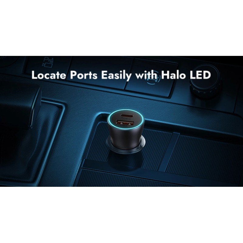 Baseus Golden Contactor Max Car Charger - C+C 60W Dark Gray — Buy in Cyprus with Fast Delivery