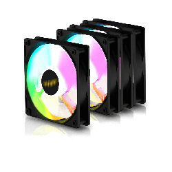 Armaggeddon Gaming Cooling Fan Set 4pcs ARGB KIT Black - 5000 - 4pcs ARGB KIT Black — Buy in Cyprus with Fast Delivery