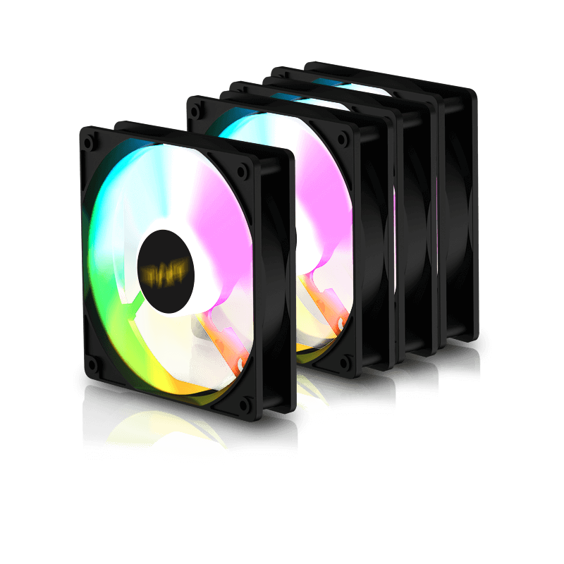 Armaggeddon Gaming Cooling Fan Set 4pcs ARGB KIT Black - 5000 - 4pcs ARGB KIT Black — Buy in Cyprus with Fast Delivery