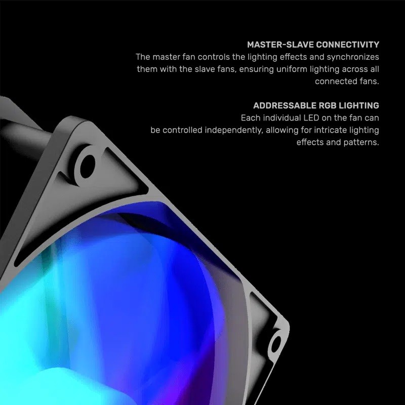 Armaggeddon Gaming Cooling Fan Set 4pcs ARGB KIT Black - 5000 - 4pcs ARGB KIT Black — Buy in Cyprus with Fast Delivery