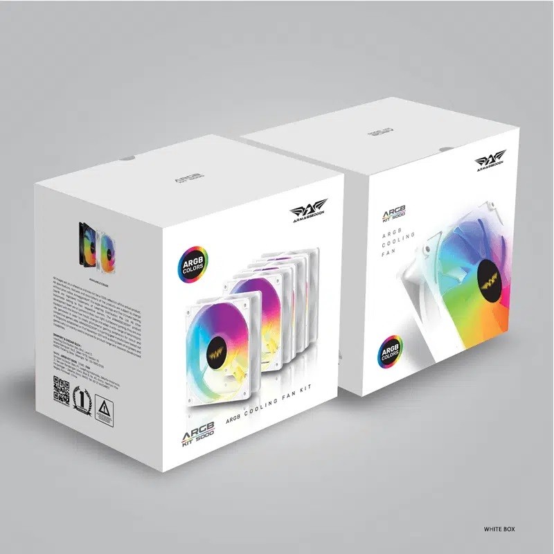 Armaggeddon Gaming Cooling Fan Set 4pcs ARGB KIT Black - 5000 - 4pcs ARGB KIT Black — Buy in Cyprus with Fast Delivery