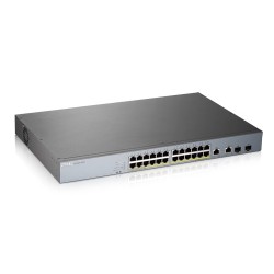 Zyxel Switch PoE Gigabit Managed Cloud CCTV 24PoE + 2RJ45 SFP Combo 375W - GS1350-26HP - UK — Buy in Cyprus with Fast Delivery