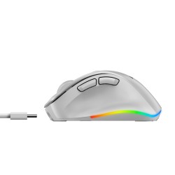 Genius Mouse - 9000S Pro - Wireless+BT Rechargeable Mini RGB Ergo White — Buy in Cyprus with Fast Delivery