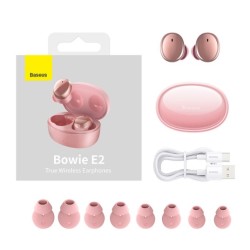 Baseus Headphones In Ear TWS Bowie - E2 - Pink — Buy in Cyprus with Fast Delivery
