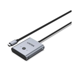 Unitek USB-C Splitter/Switch - D1078A - 4K USB-C Splitter 1in-2out or Switch 2in-1out Supports 100W PD