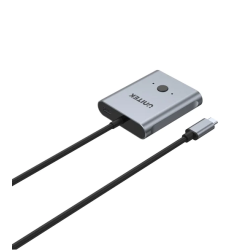 Unitek USB-C Splitter/Switch - D1078A - 4K USB-C Splitter 1in-2out or Switch 2in-1out Supports 100W PD