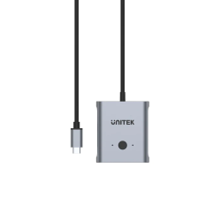 Unitek USB-C Splitter/Switch - D1078A - 4K USB-C Splitter 1in-2out or Switch 2in-1out Supports 100W PD
